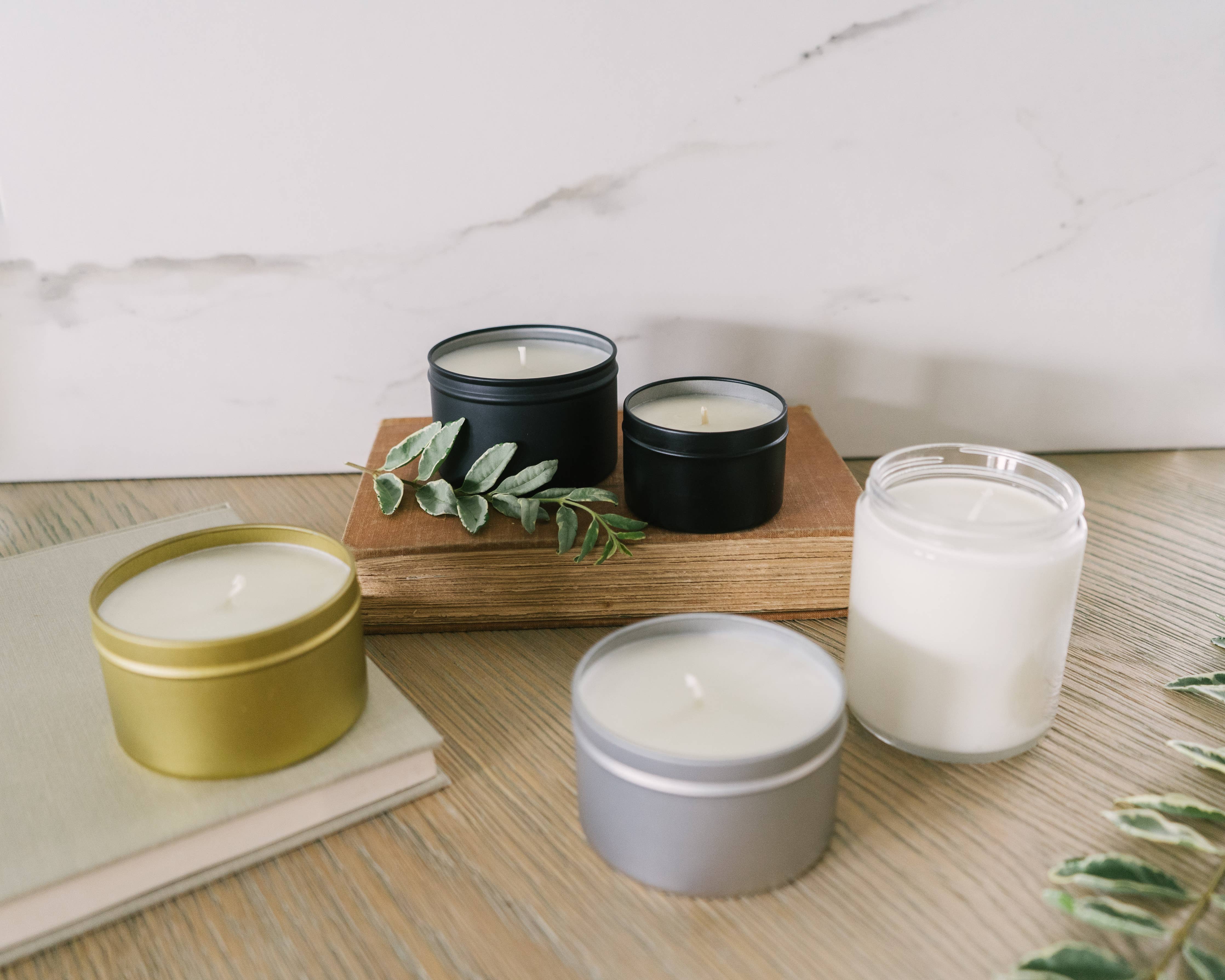 8.5oz Unlabeled Jar Soy Candle for Private Label - Brandless