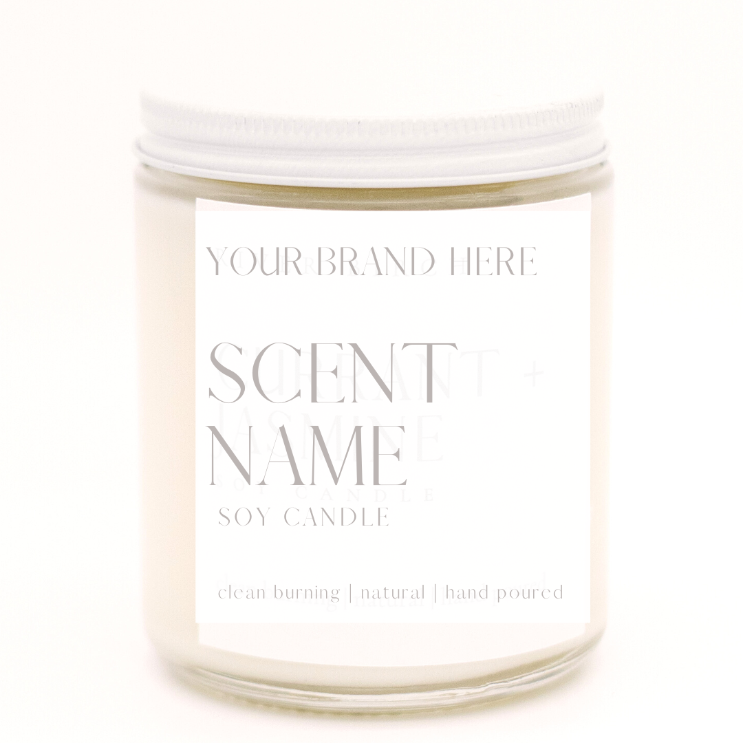 8.5oz Unlabeled Jar Soy Candle for Private Label - Brandless